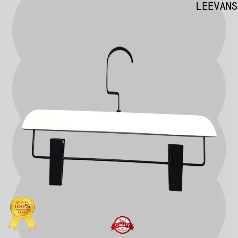 LEEVANS High-quality white wooden pant hangers for business for pants 1