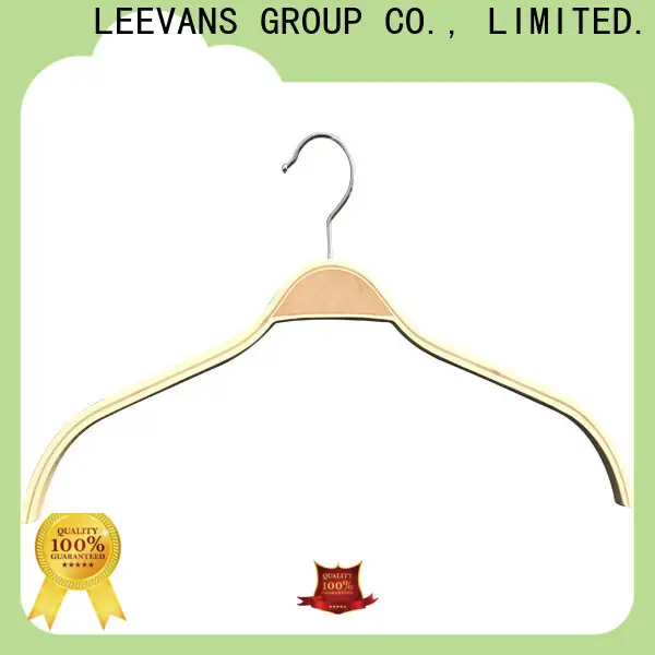 LEEVANS wooden hangers with clips for pants for business for skirt 1