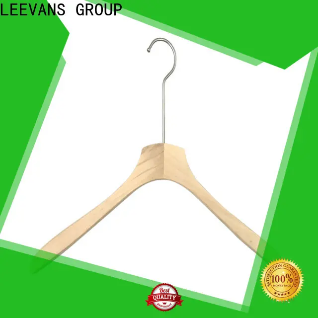 LEEVANS Wholesale heavy duty wooden coat hangers company for skirt 1
