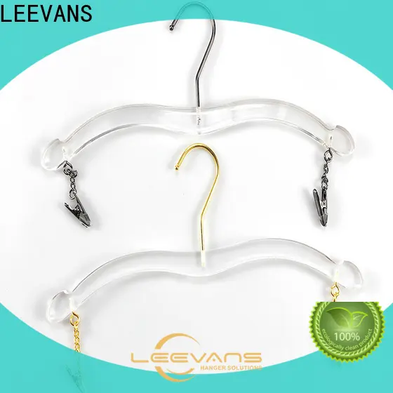 LEEVANS acrylic pretty coat hangers manufacturers for pant 1
