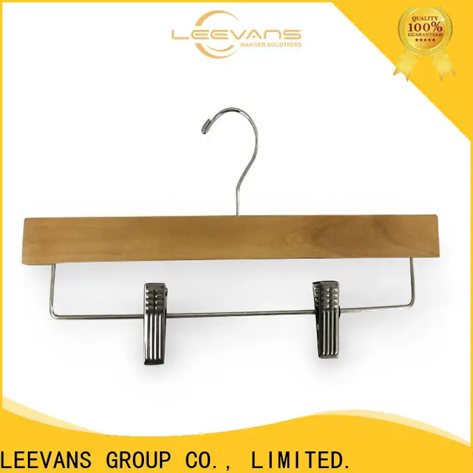 LEEVANS High-quality light wood hangers factory for clothes 1