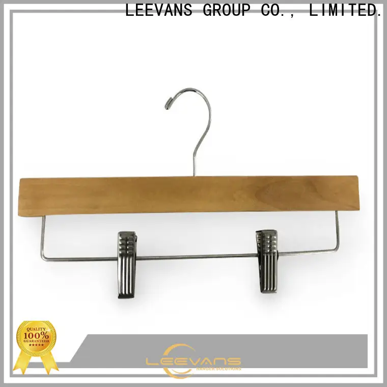 LEEVANS panton wooden trouser hanger Suppliers for skirt 1