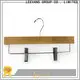 LEEVANS panton wooden trouser hanger Suppliers for skirt 1