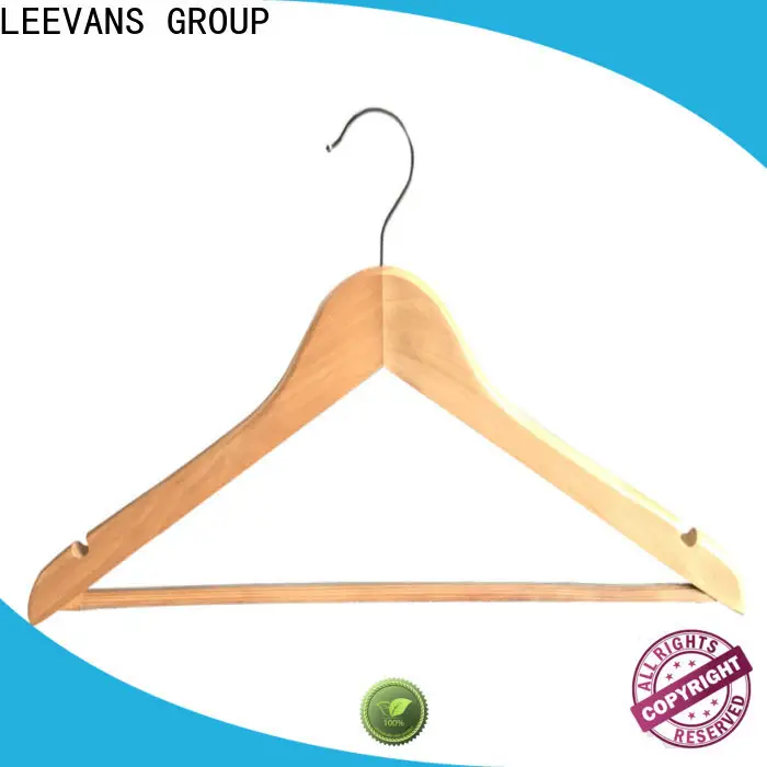 LEEVANS coloured wooden coat hangers factory 1