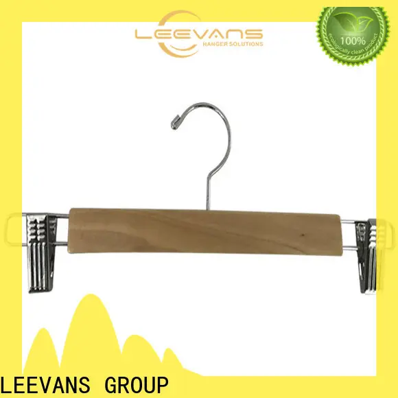 LEEVANS wooden coat hangers wholesale factory 1