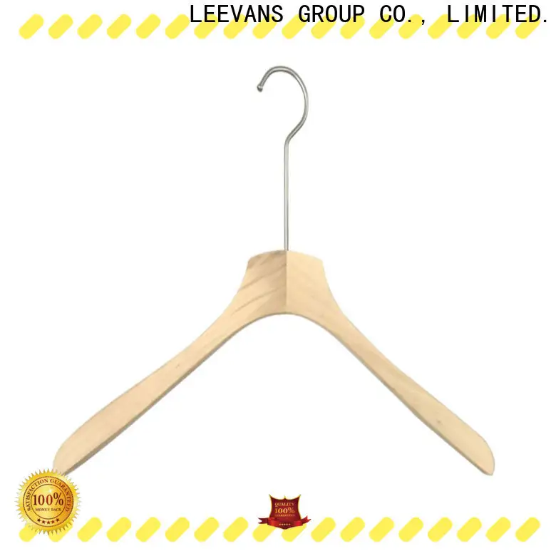 LEEVANS Top brown wooden hangers manufacturers 1
