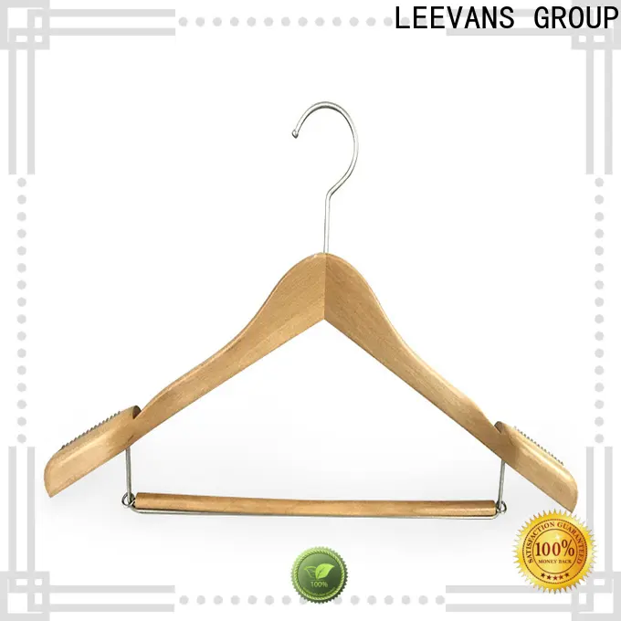 Custom white wood hangers bulk for business 1