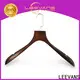 LEEVANS wooden suit hangers with clips factory 1