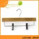 Custom brown wooden hangers for business 1