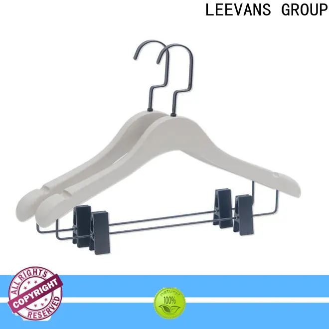 LEEVANS Latest childrens wooden coat hangers factory 1