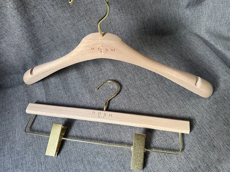 Wooden Shirt Hangers Yes Wholesale - LEEVANS 3