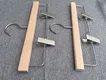 Wood Hangers with Clips Yes by LEEVANS 5