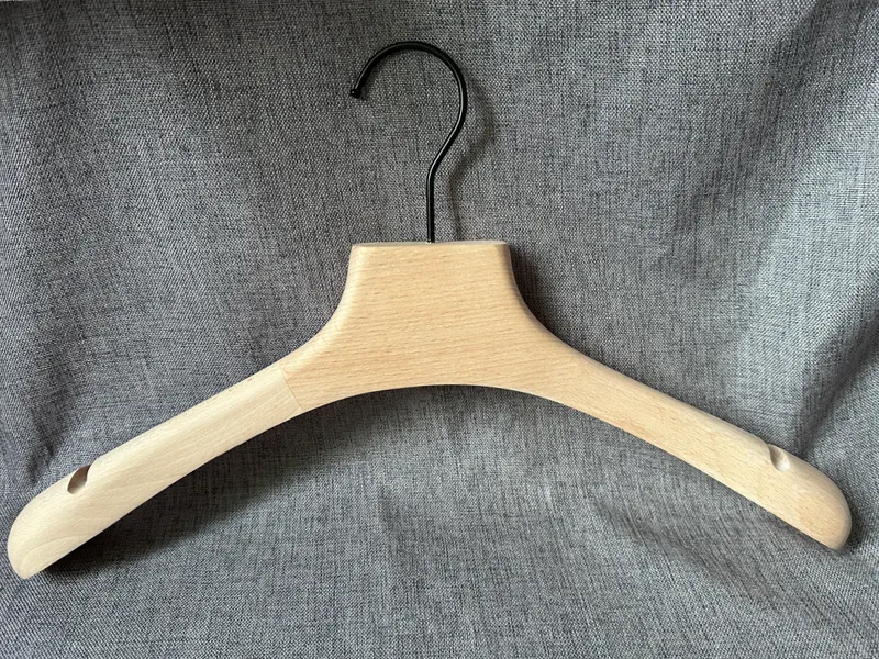 Wooden Pant Hangers Solid Beech Wooden by LEEVANS 2