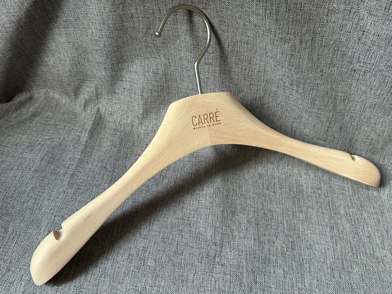 Grey Wooden Hangers Western Union Wholesale - LEEVANS 4