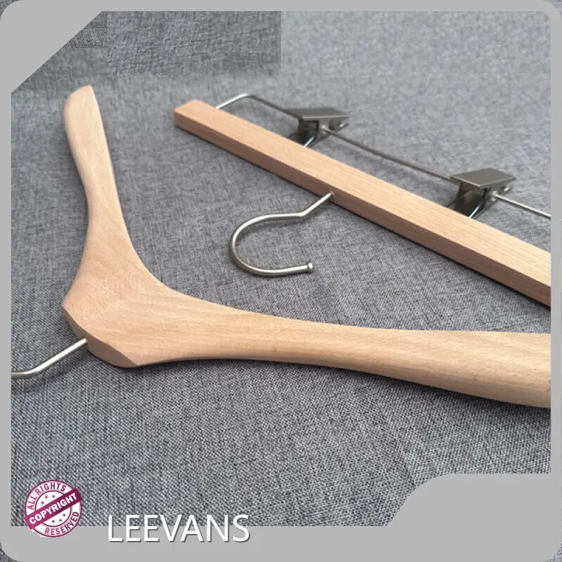 Wooden Trouser Hangers Factory Price Or DDP Price by LEEVANS 1
