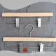 Wood Hangers with Clips Yes by LEEVANS 1