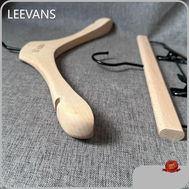 Kids White Wooden Hangers Solid Wooden Wholesale - LEEVANS 1