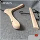 Kids White Wooden Hangers Solid Wooden Wholesale - LEEVANS 1