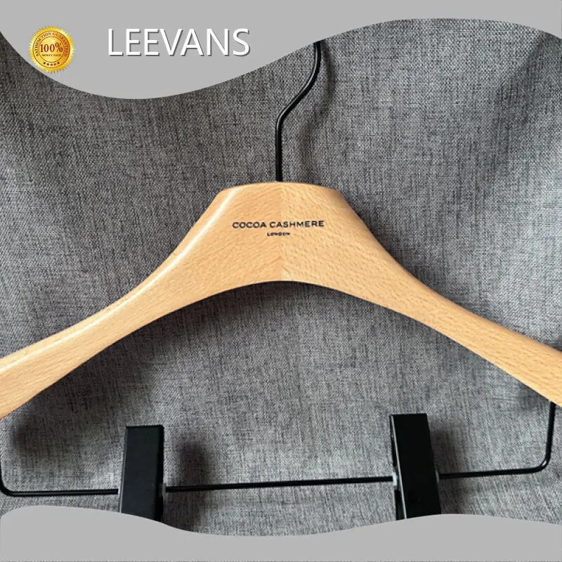 Black Wooden Hangers Carton - - LEEVANS 1