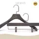 Brown Wooden Hangers Customized Brand Coat Hanger in Wooden by LEEVANS 1