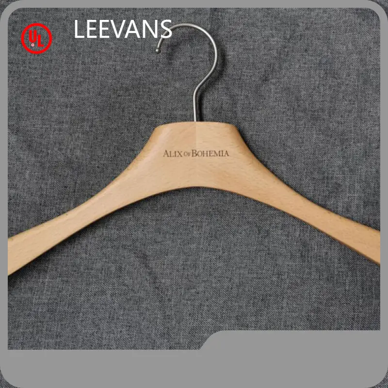 Wooden Pants Hangers Metal Hardware - - LEEVANS 1