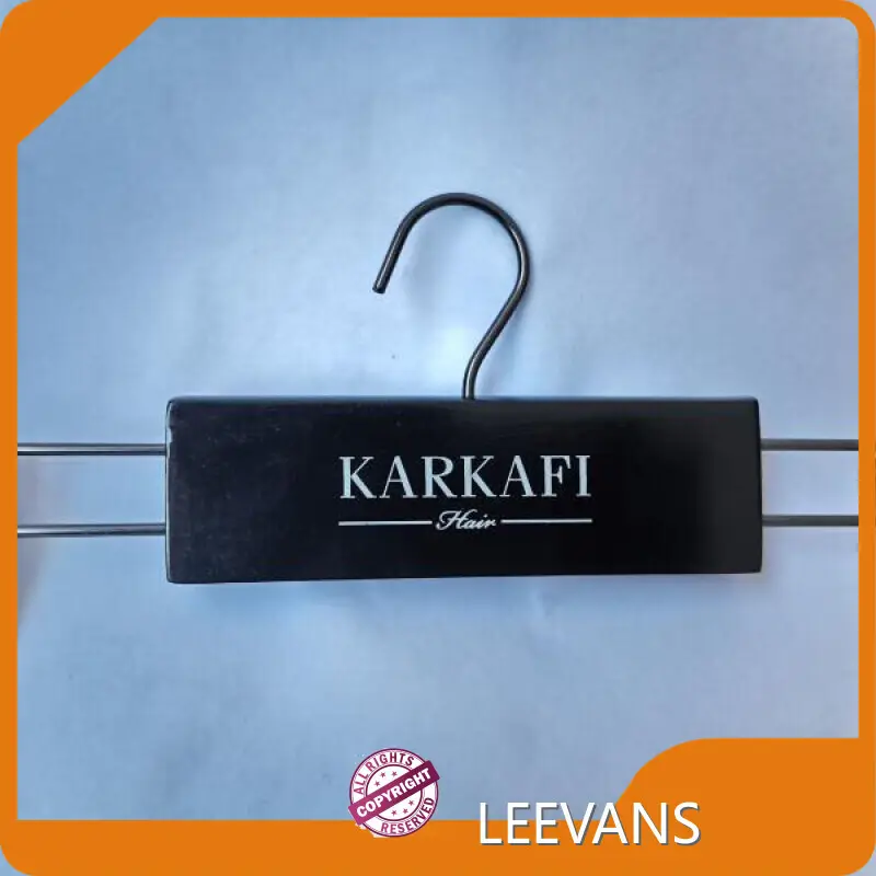 Pink Wooden Hangers Silk-screen Wooden Hangers Wholesale - LEEVANS 1