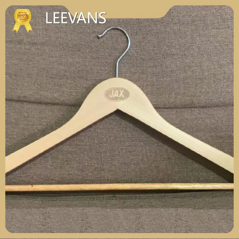 Wooden Hangers Engraved Wooden Hangers Natural Jacket for Sale 1