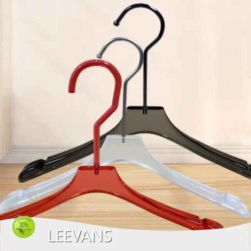 Clothes Hangers with Clips Acrylic Hangers Wholesale - LEEVANS 1