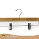 Childrens Wooden Hangers Wholesale 3.0mm Swivel Hook with Chrome Wooden Hangers Wholesale - LEEVANS 1