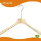 For Chain Clothing Stores Custom Wood Hangers with Logo Nickel Hook with Size 13.5cm by LEEVANS 1