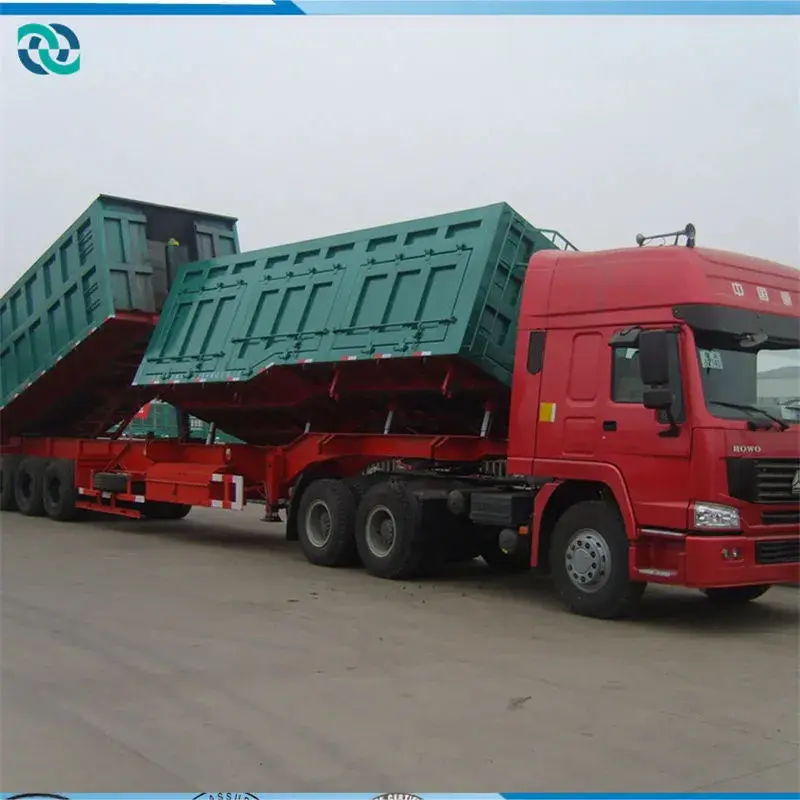 Semi Tractor Manufacturers China Side Dump Semi Trailersupply 4