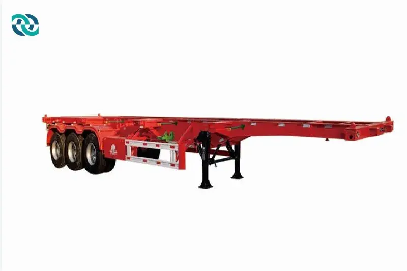 3 Axle 40FT Dock Skeleton Semi Trailer 1