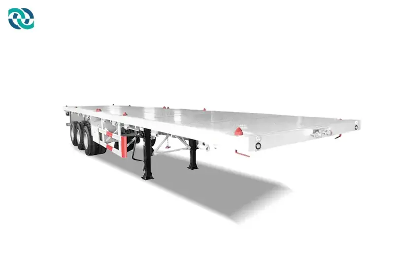 3 Axles 45TF Small Gooseneck Skeleton Semi Trailer 1