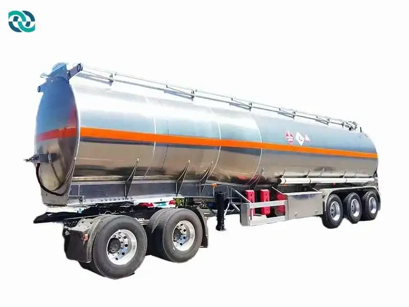 Semi-remorque-citerne en carbone en aluminium diesel 45cbm 1