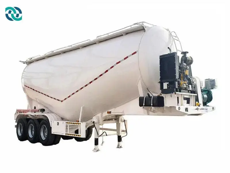 3 Axis 40CBM V Type Bulk Cement Semi Trailer 1