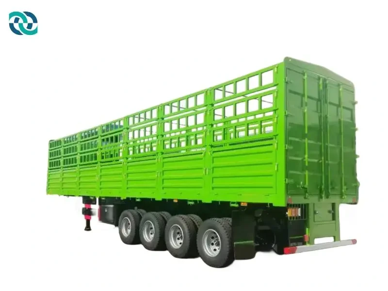Remorque de transport de clôture à 4 essieux 60T 1