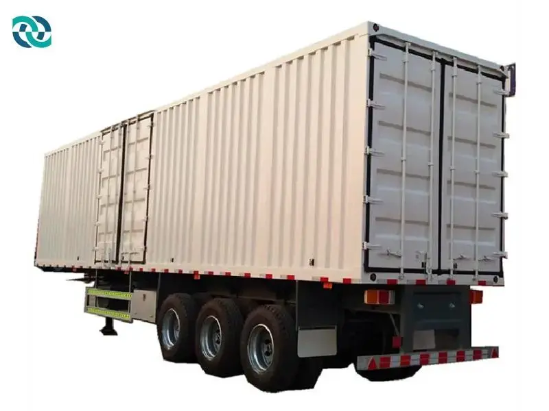 3 Axle Transport Semi Box Truck Trailer 1
