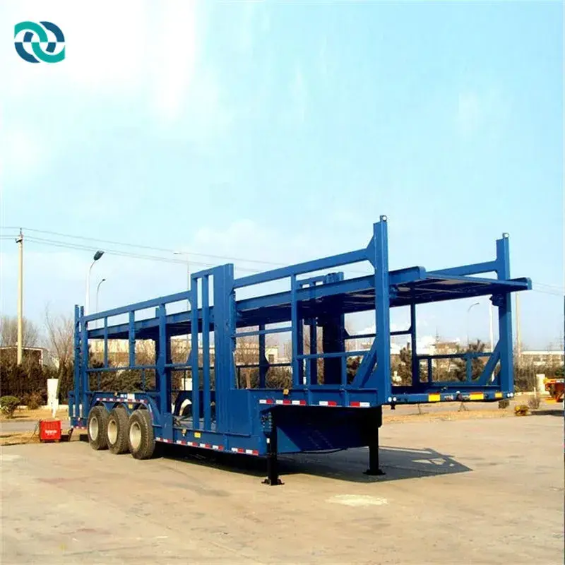 Professionalsingle Axle Semi Car Transport Semi Trailer China 4