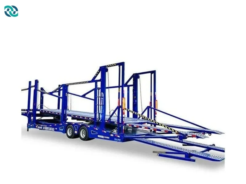 Semi-remorque de transport de voiture à 2 essieux et 6 positions 1