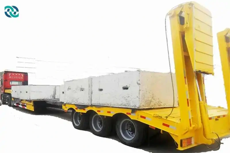 Semi-remorque escamotable multi de profil bas de l'axe 80T 8000mm 1