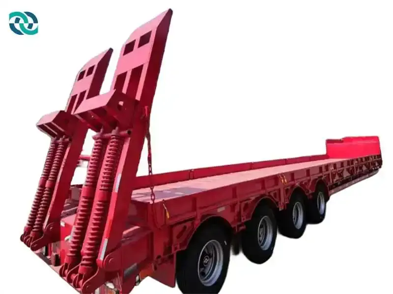 4 Axle 100 Ton Extendable Movable Width Low Bed Plate 1