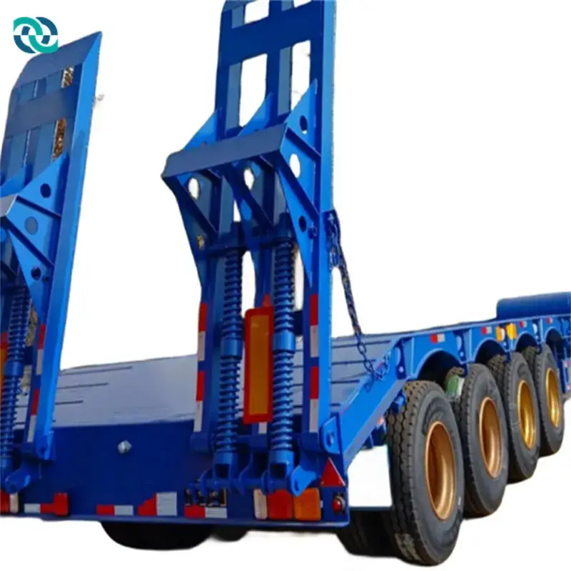 Chenlu Trailer Semi Truck Flatbed Trailer for Sale 4 Axles 100T Semi Trailerfactory Price 4