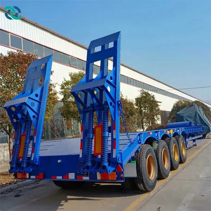 Chenlu Trailer Semi Truck Flatbed Trailer for Sale 4 Axles 100T Semi Trailerfactory Price 5