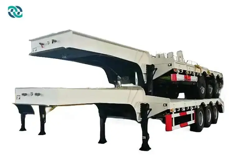 3 Axle Swan Neck 40 Ton Low Bed Semi Trailer 1