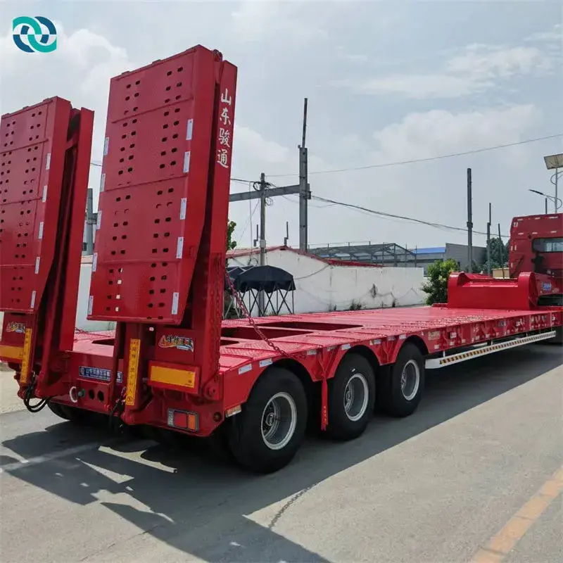100 Ton Low Bed Trailer Supply 6000Piece/Pieces Per Year 3