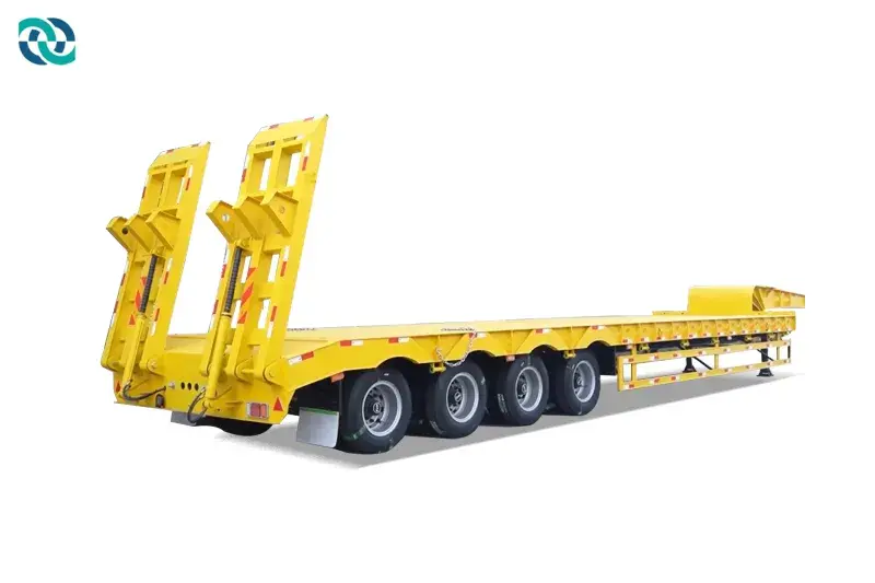 4 Axles 100T Low Bed Semi Trailer 1