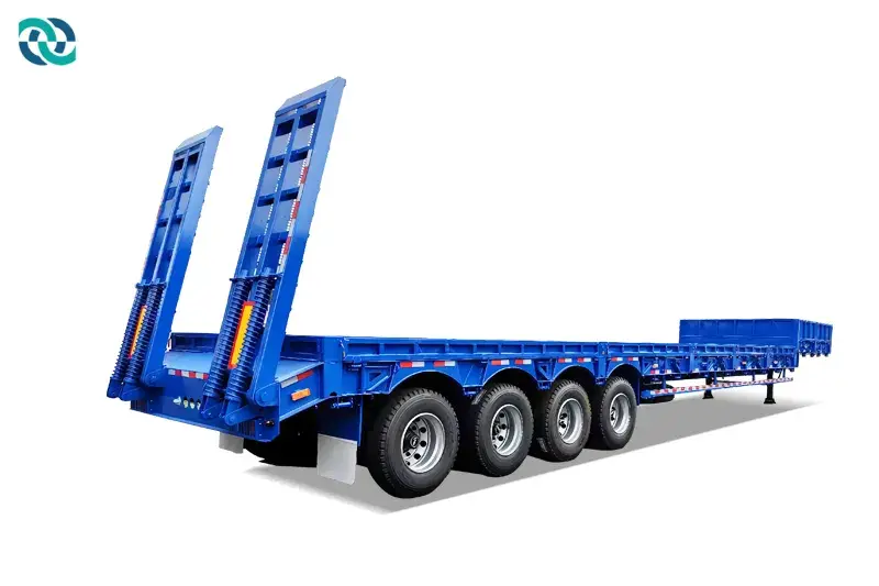 3 Axles 60 Tons Lowbed Semi Trailer 1