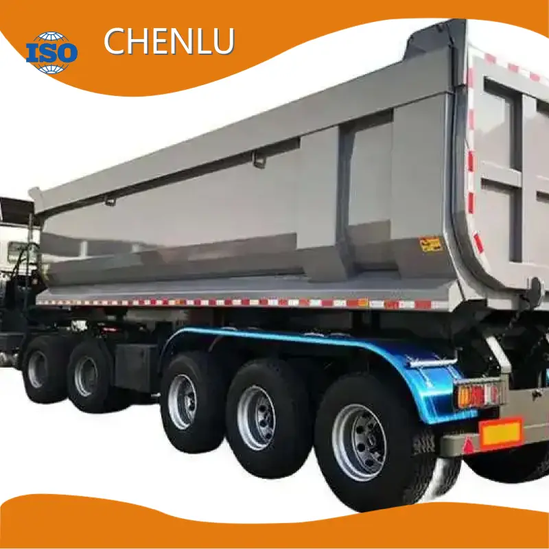 Chenlu Trailer End Dump Semi Trailer CHENLUTRAILER End Dump Semi Trailerfactory 1