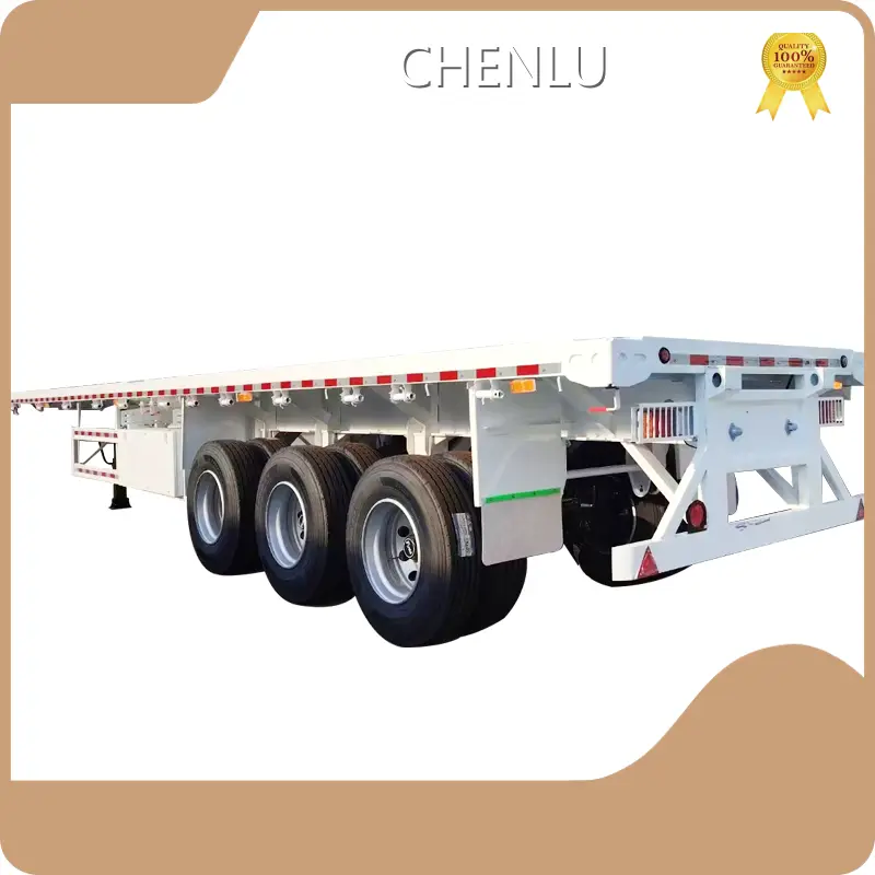 18 Wheeler Flatbed Trailer for Sale 2axle 3Axles 4axle by Chenlu Trailer 1