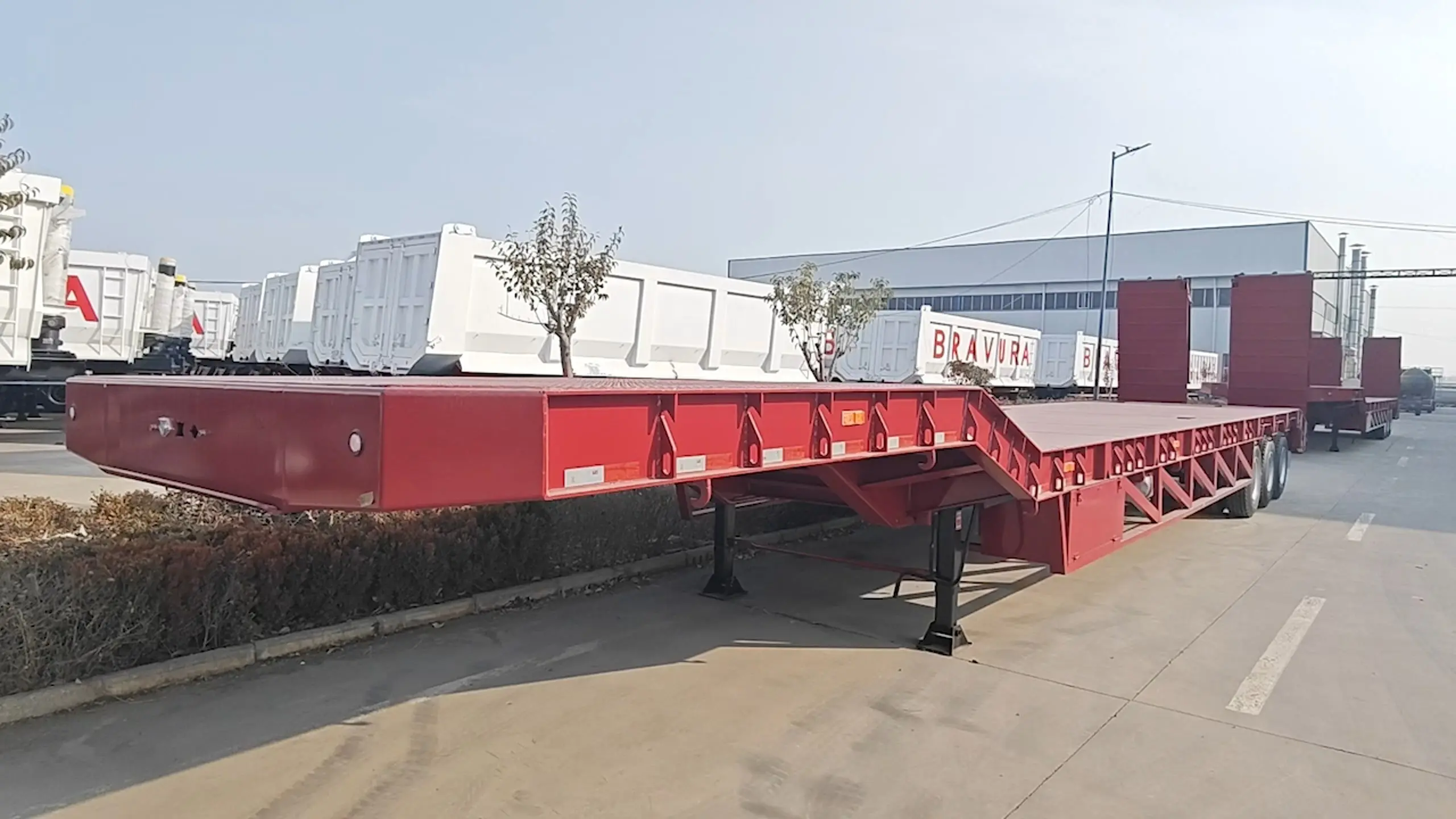 3 Axle Hydraulic Ladder Drop Deck Trailer 1